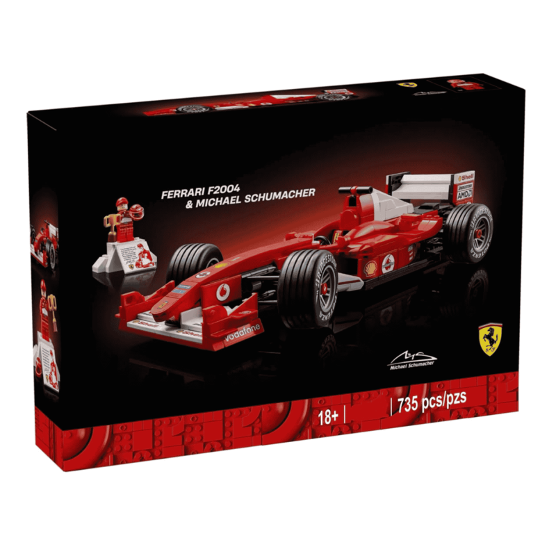 LEGO ICONS FERRARI F2004 AND MICHAEL SCHUMACHER FORMULA 1 SET