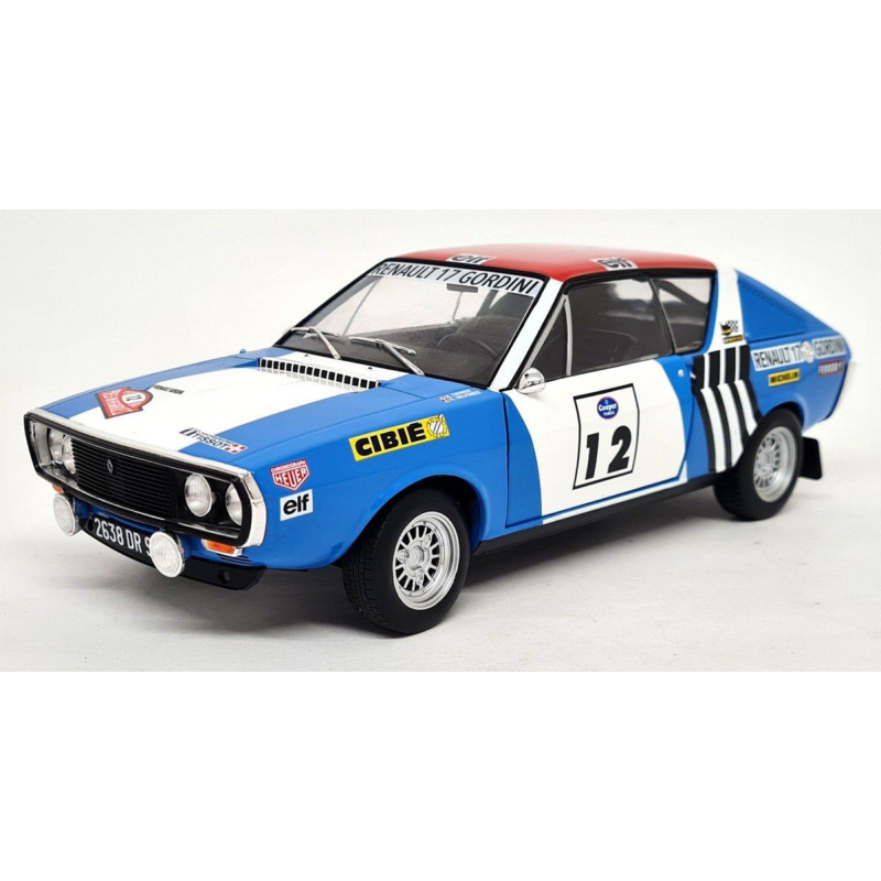 Renault 17 Gordini Winner Rally Press on Regardless JL. Therier 1974