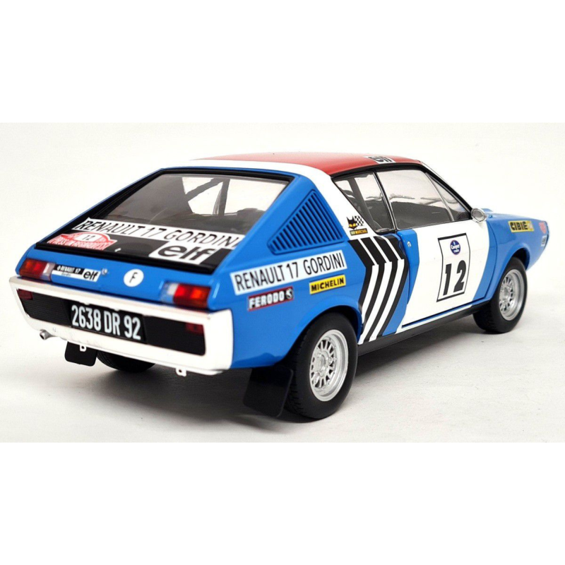 Renault 17 Gordini Winner Rally Press on Regardless JL. Therier 1974