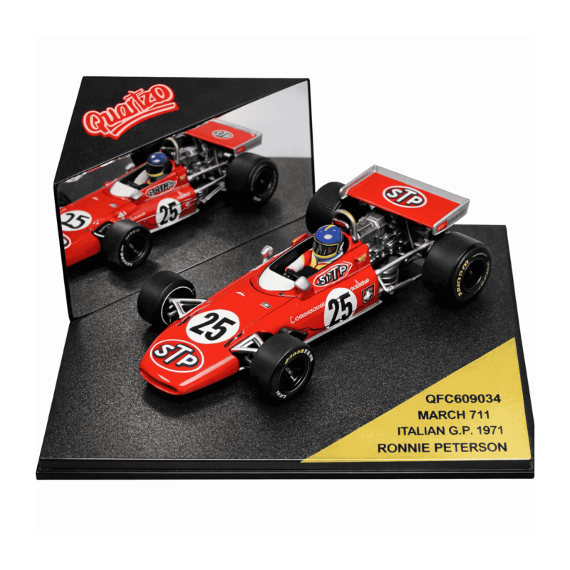 March 711; driver Ronnie Peterson. Italian GP 1971 (2nd); Quartzo QFC99034