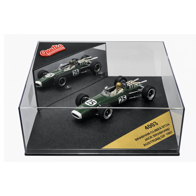 replica of the Brabham-Repco BT24 Formula One car, specifically the one driven by Jack Brabham at the 1967 Belgian Grand Prix