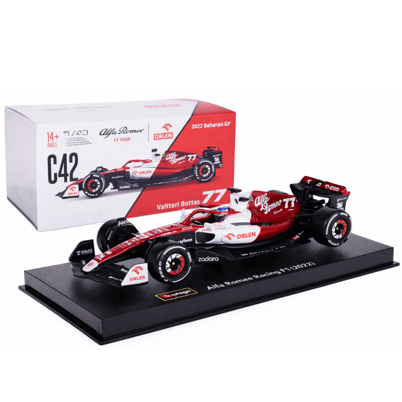 Formula 1 Valtteri Bottas Alfa Romeo C42 #77 6th Bahrain GP Car Model Elite Edition 20