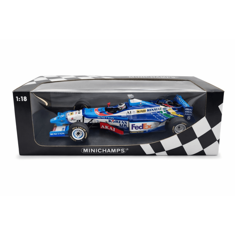 Benetton Renault B197 Jean Register #8 1997 Minichamps Benetton Renault G. Berger