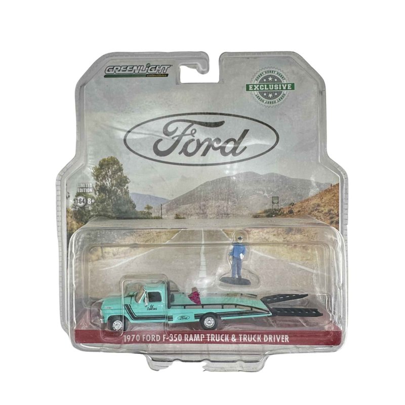 1970 FORD F-350 RAMP TRUCK & TRUCK DRIVER