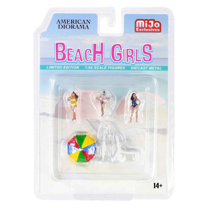 BEach GIRLS LIMITED EDITION 1:64 SCALE FIGURES DIECAST METAL