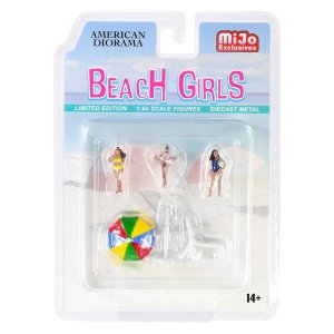 BEach GIRLS LIMITED EDITION 1:64 SCALE FIGURES DIECAST METAL