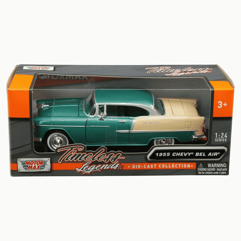 CHEVROLET BEL AIR GREEN AND CREAM 