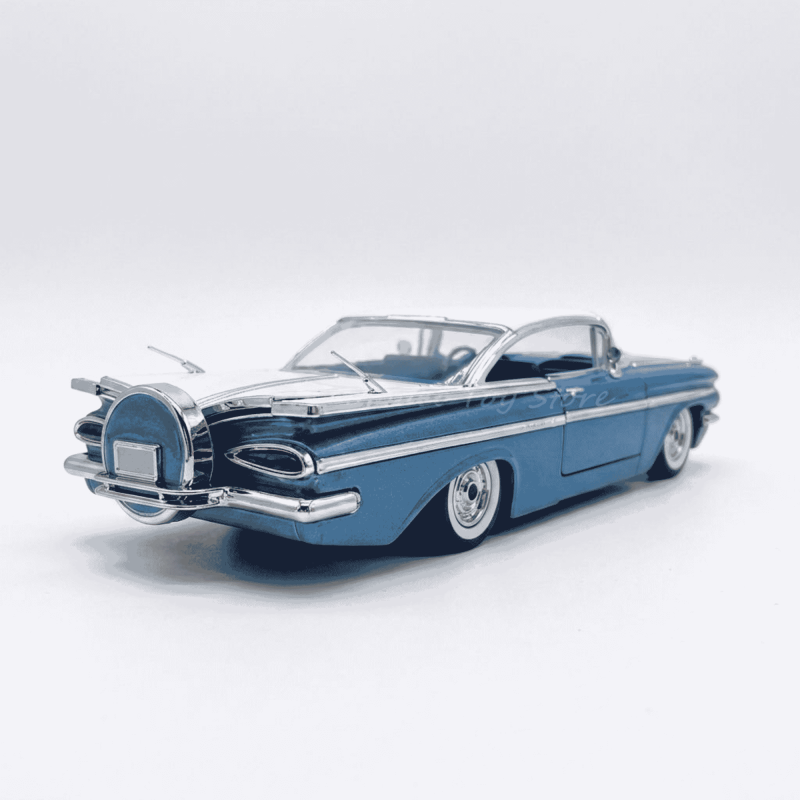 CHEVROLET IMPALA BLUE AND CREAM 