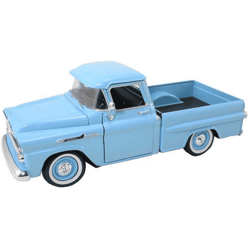 1958 CHEVY APACHE FLEETSIDE PICKUP BLUE 