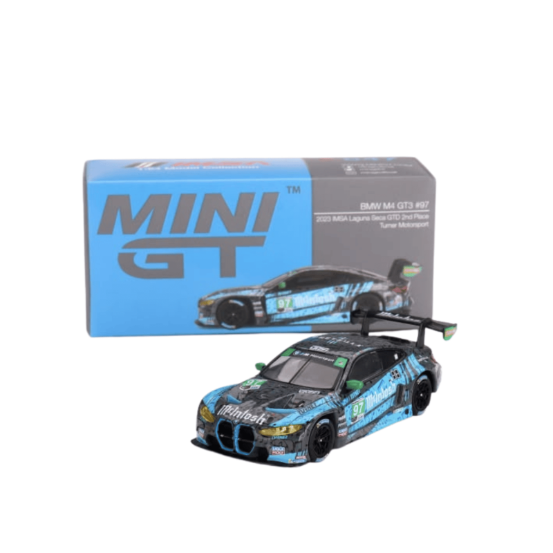 BMW M4 GT3 #97 Turner Motorsport IMSA 2023 Laguna Seca GTD 2nd Place 